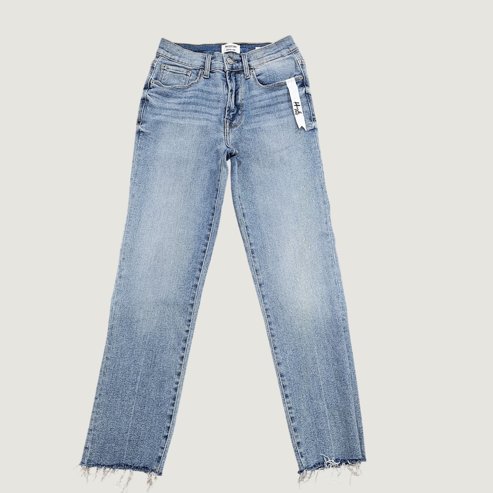 Kensie Jeans The Slim Vintage Luxe Lightwash Jean 2/26 Raw Hem Stretch Jean